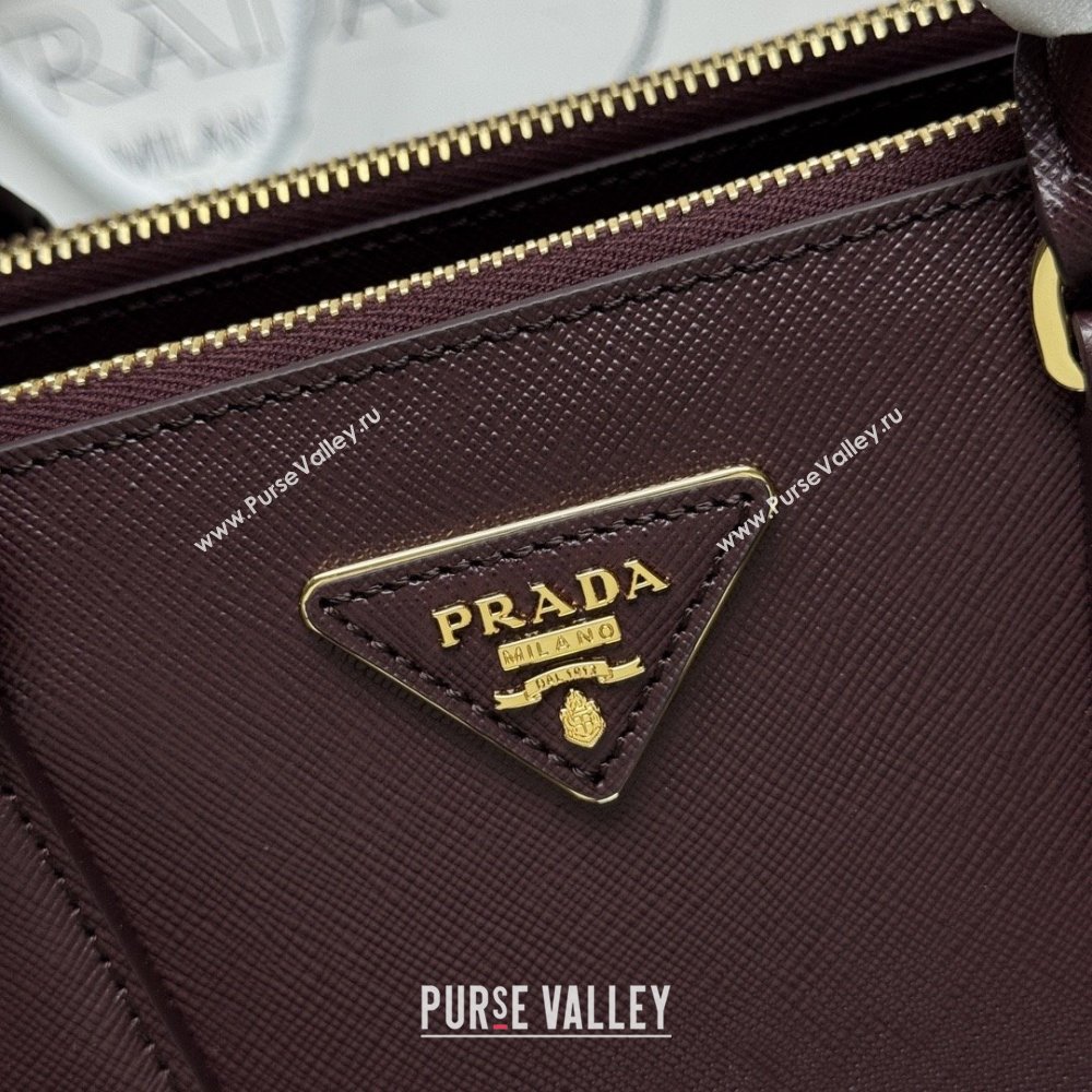Prada Galleria Saffiano Leather Medium Bag 1BA863 Dark Burgundy 2025 (YZ-25092708)