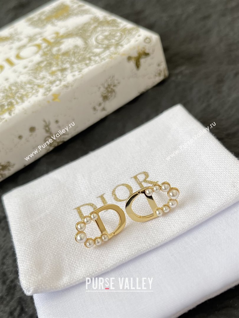 Dior Petit CD Earrings D92701 Gold 2025 (YF-25092701)