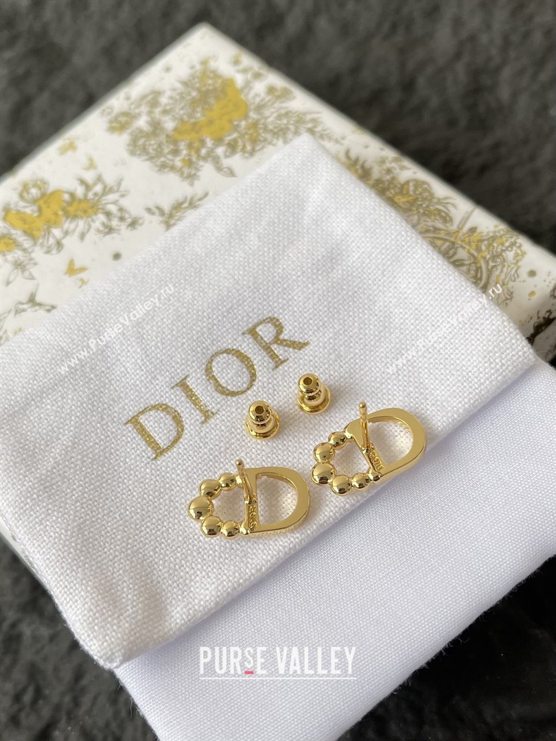 Dior Petit CD Earrings D92701 Gold 2025 (YF-25092701)