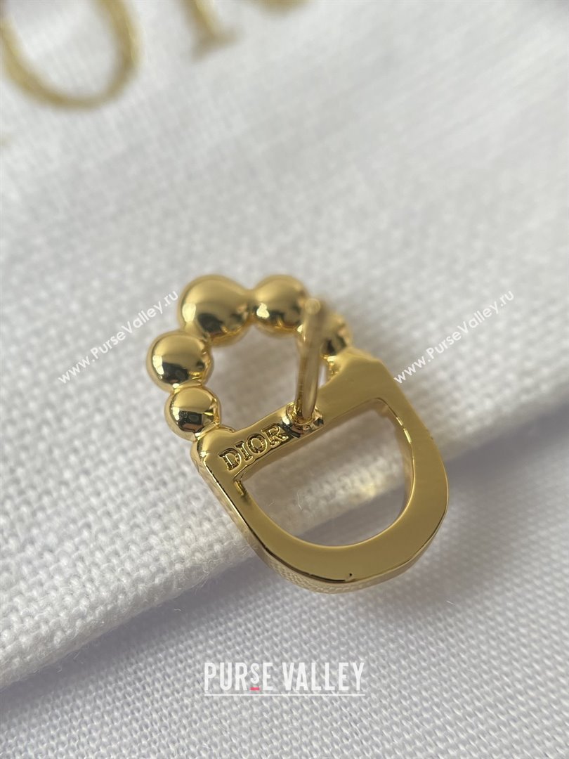 Dior Petit CD Earrings D92701 Gold 2025 (YF-25092701)