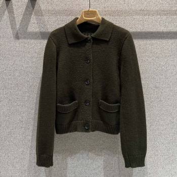 Celine Cardigan C101707 Deep Green 2025 (Q-25101707)
