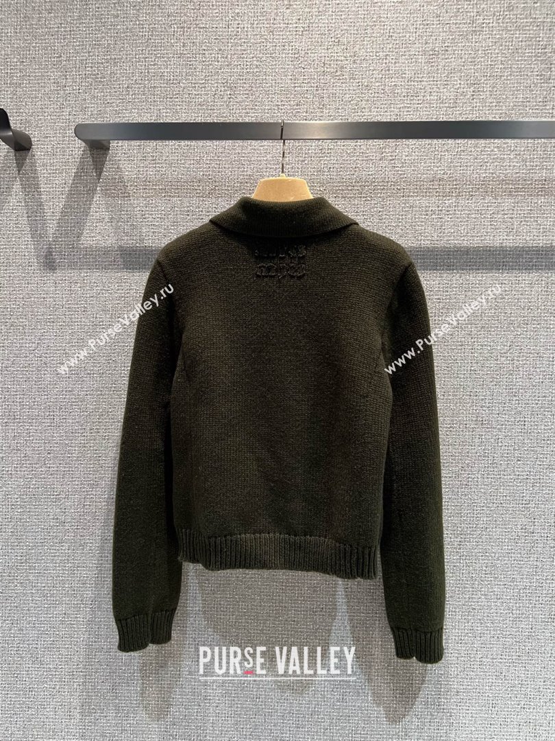 Celine Cardigan C101707 Deep Green 2025 (Q-25101707)