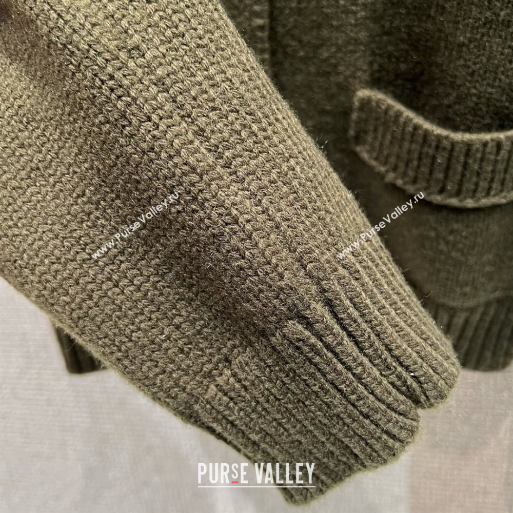 Celine Cardigan C101707 Deep Green 2025 (Q-25101707)