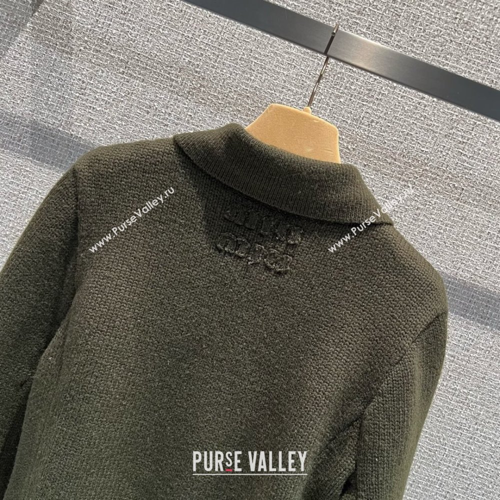 Celine Cardigan C101707 Deep Green 2025 (Q-25101707)