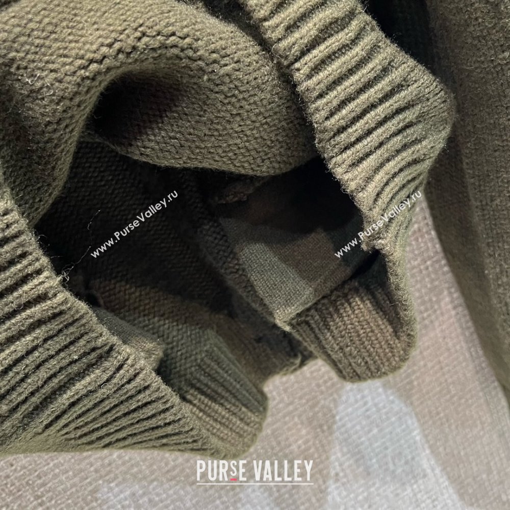 Celine Cardigan C101707 Deep Green 2025 (Q-25101707)