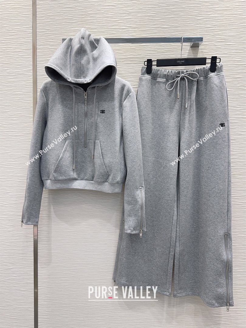 Celine Hoodie and Pants C101713 Grey 2025 (Q-25101713)