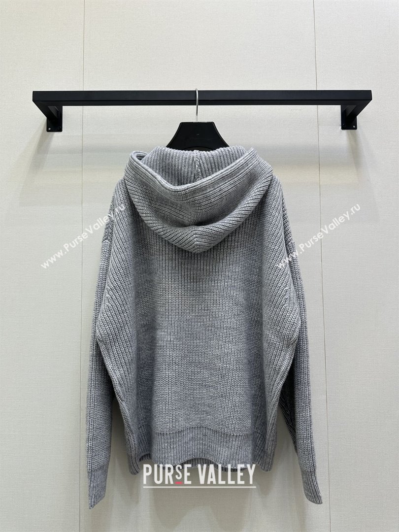 Celine Wool Sweater C101716 Grey 2025 (Q-25101716)