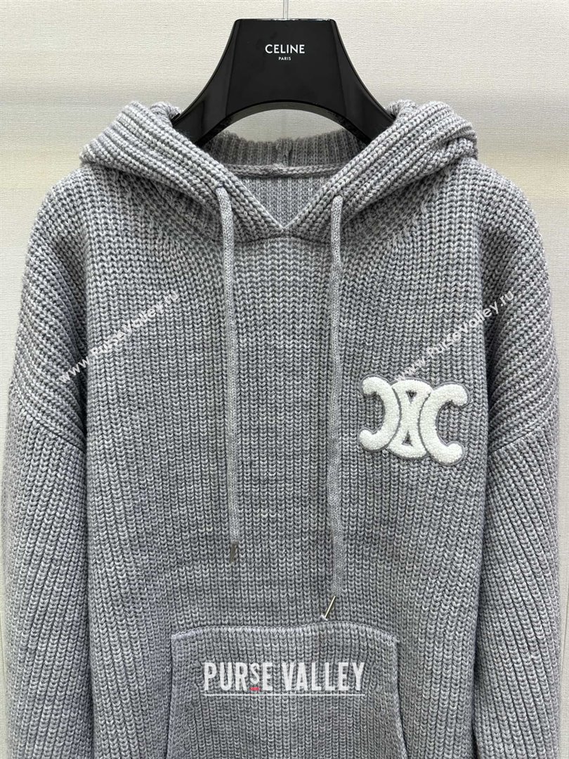 Celine Wool Sweater C101716 Grey 2025 (Q-25101716)