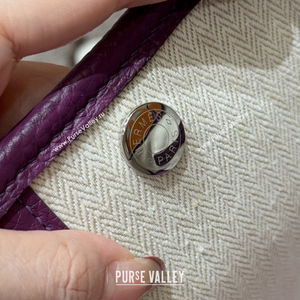 Hermes Garden Party 30/36cm Bag in Togo Leather Anemone Purple 2025(Handmade) (XX-25102309)