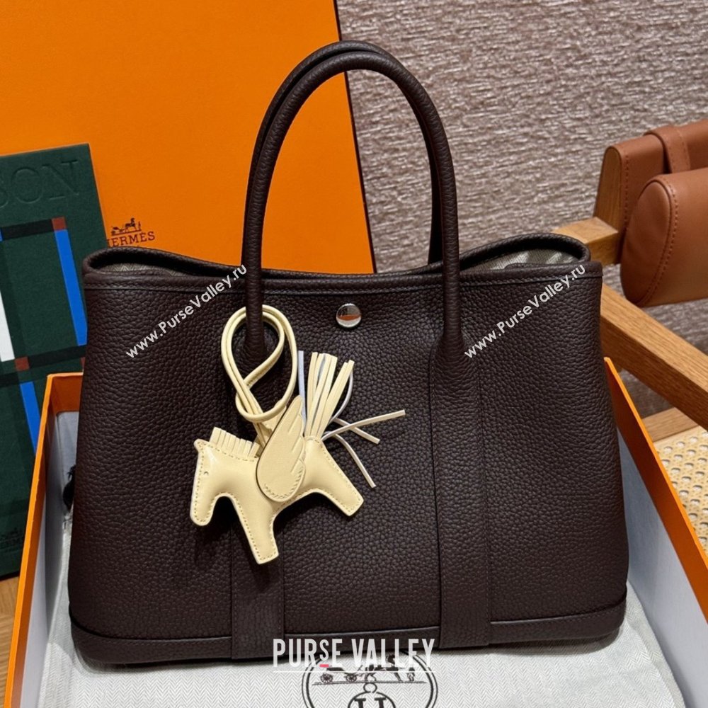 Hermes Garden Party 30/36cm Bag in Togo Leather Ebene 2025(Handmade) (XX-25102311)