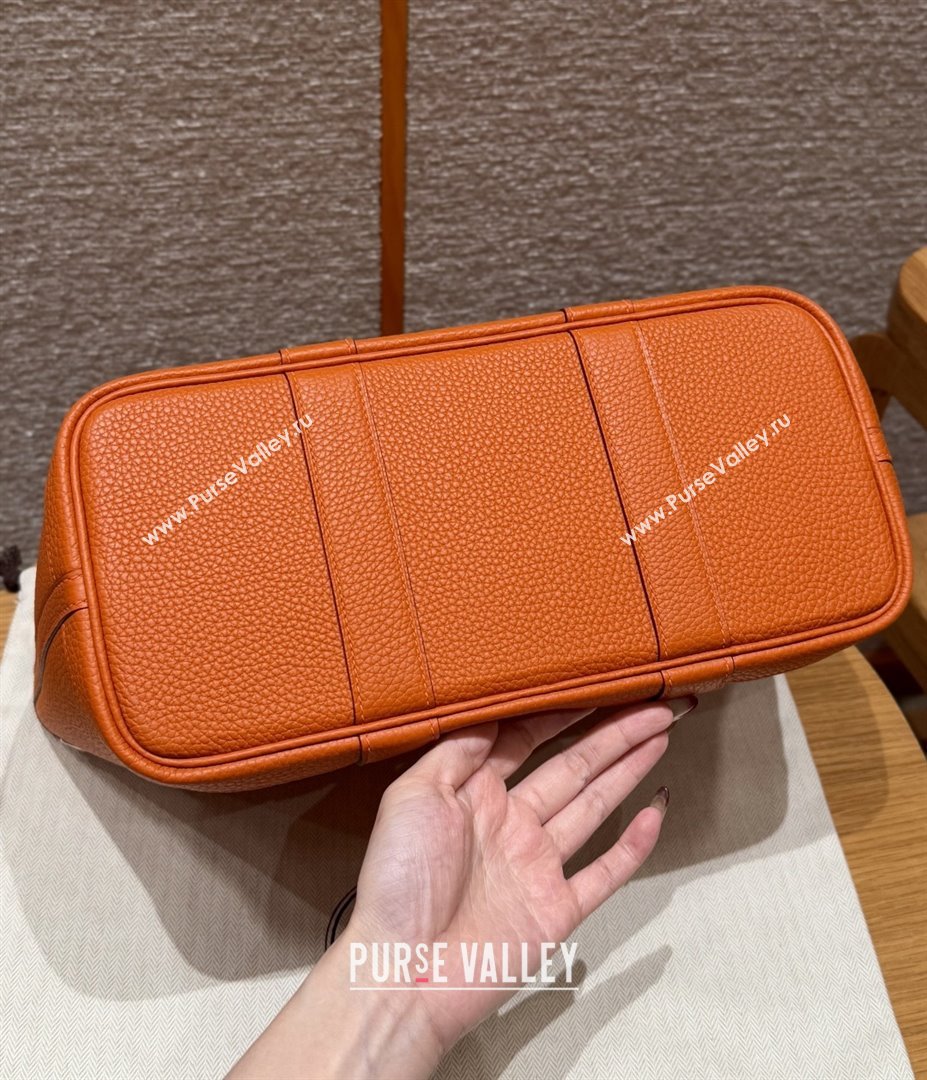 Hermes Garden Party 30/36cm Bag in Togo Leather 93 Orange 2025(Handmade) (XX-25102301)