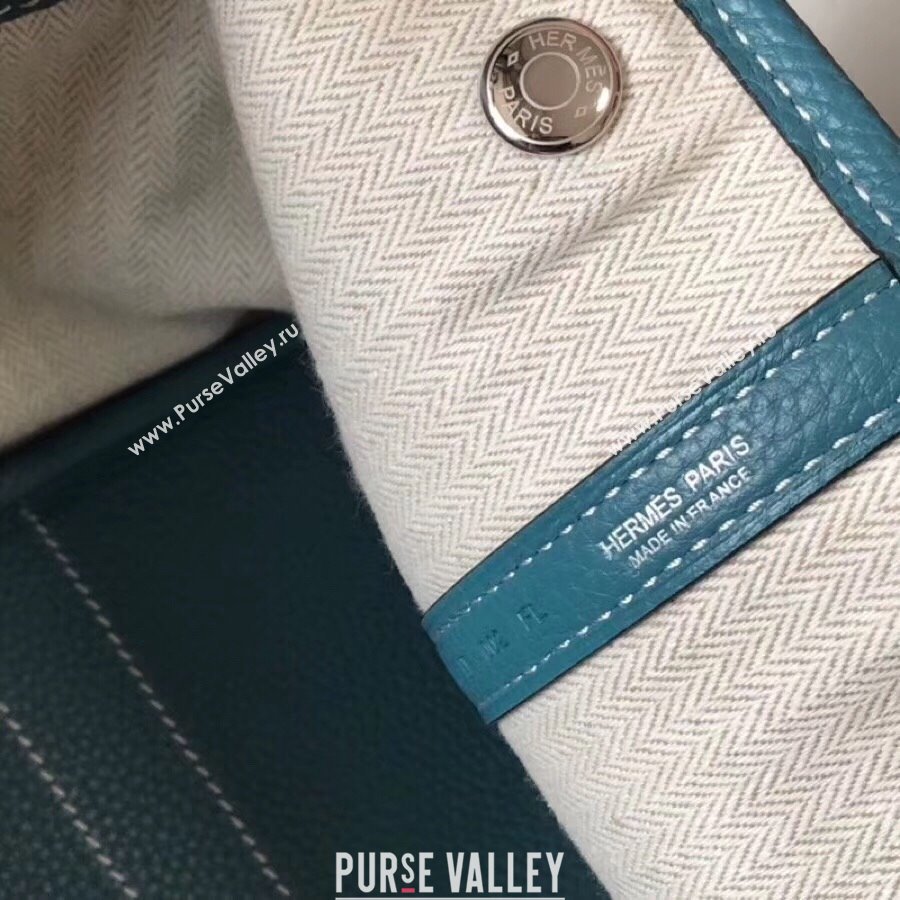 Hermes Garden Party 30/36cm Bag in Togo Leather Denim Blue 2025(Handmade) (XX-25102313)