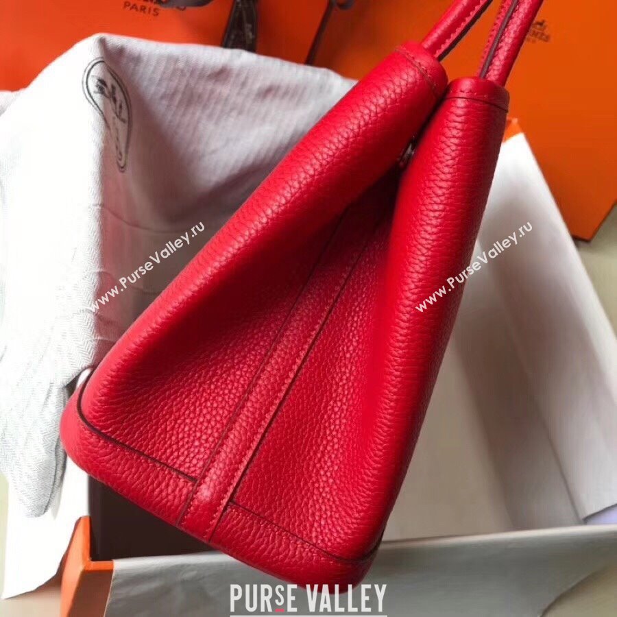 Hermes Garden Party 30/36cm Bag in Togo Leather Red 2025(Handmade) (XX-25102314)