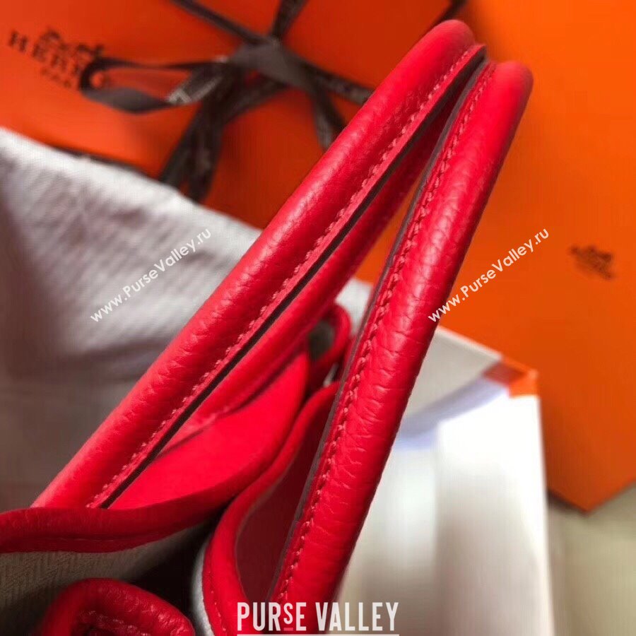 Hermes Garden Party 30/36cm Bag in Togo Leather Red 2025(Handmade) (XX-25102314)