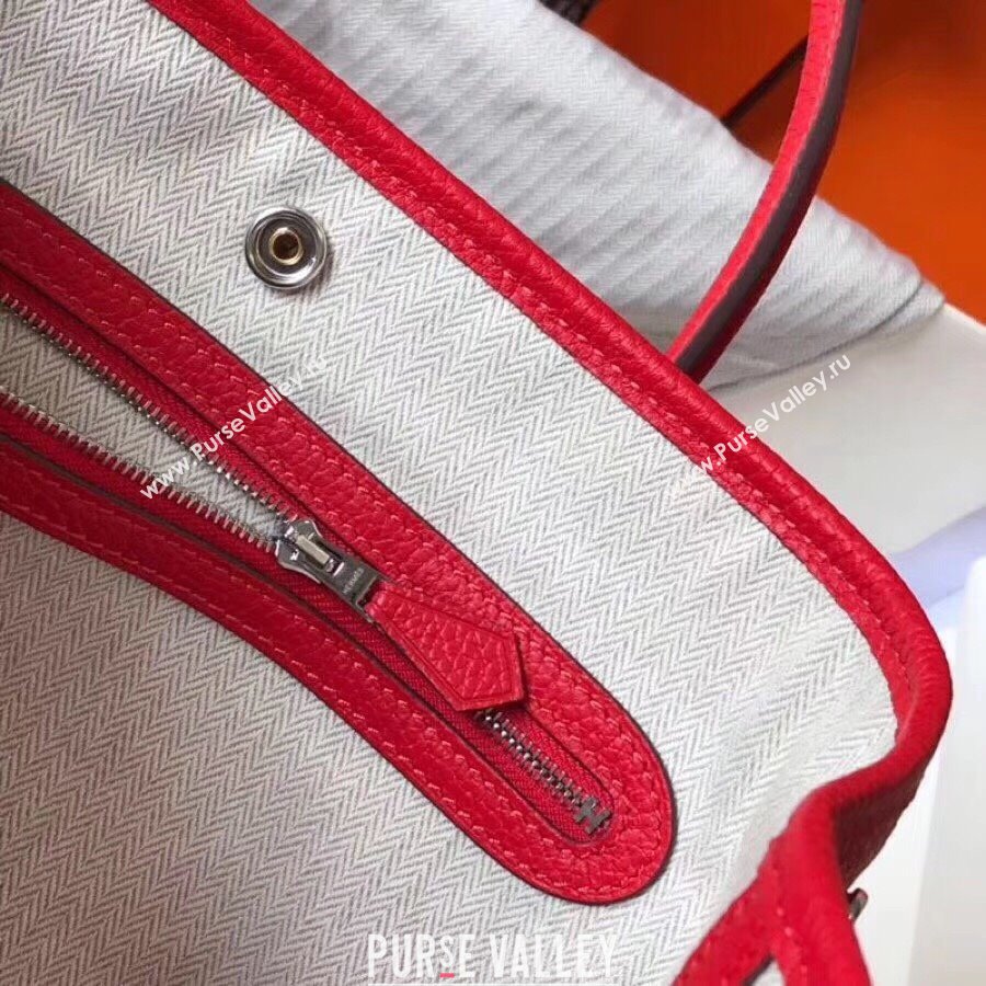 Hermes Garden Party 30/36cm Bag in Togo Leather Red 2025(Handmade) (XX-25102314)