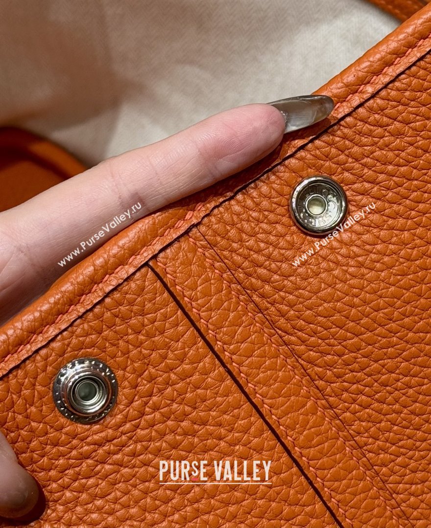 Hermes Garden Party 30/36cm Bag in Togo Leather 93 Orange 2025(Handmade) (XX-25102301)