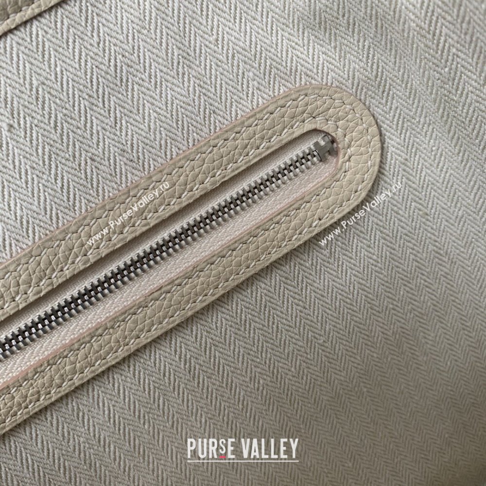 Hermes Garden Party 30/36cm Bag in Togo Leather Milkshake White 2025(Handmade) (XX-25102315)