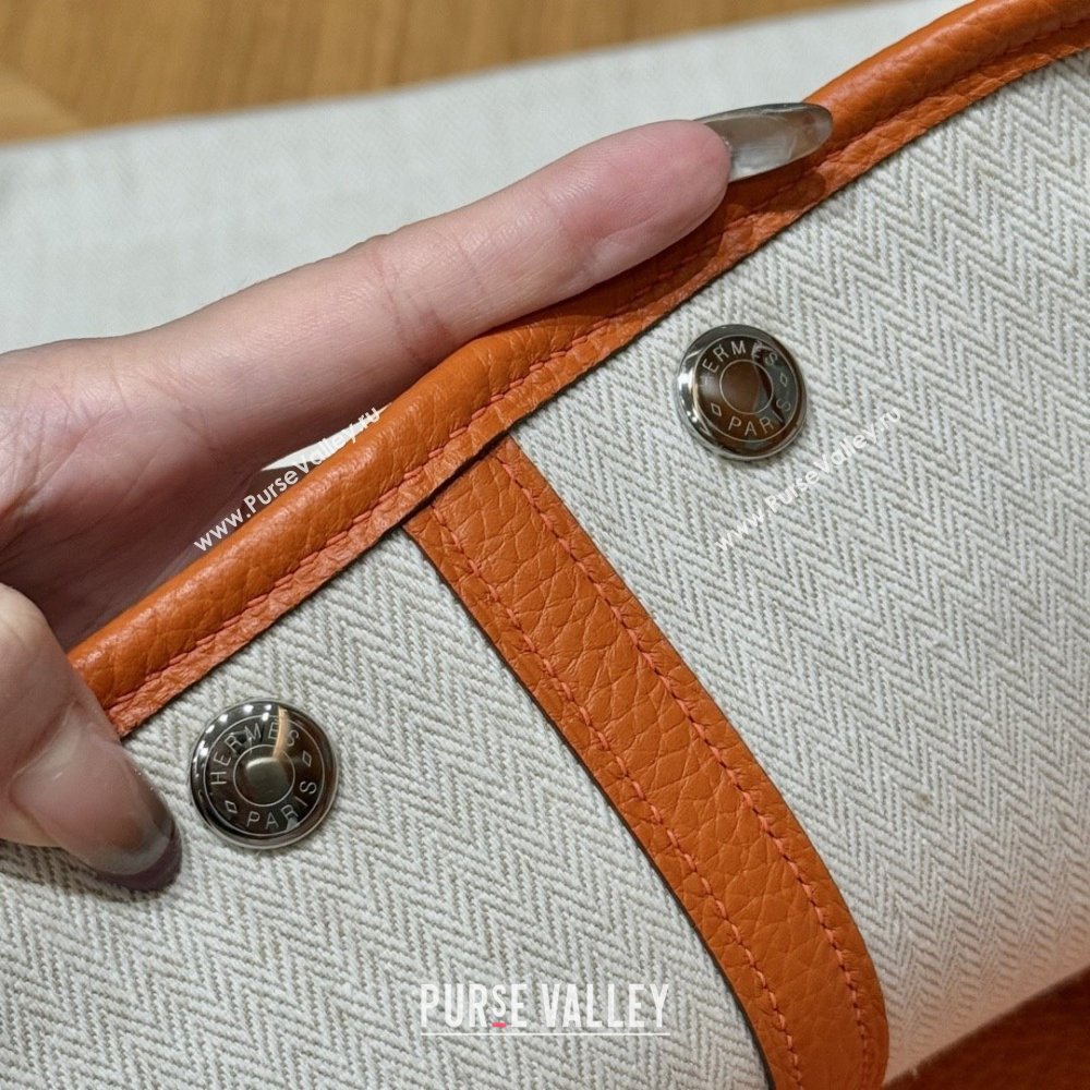 Hermes Garden Party 30/36cm Bag in Togo Leather 93 Orange 2025(Handmade) (XX-25102301)