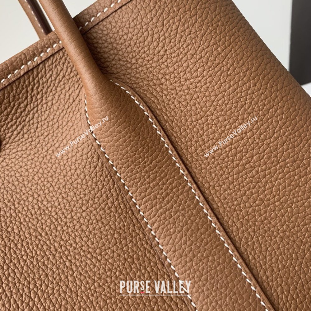 Hermes Garden Party 30/36cm Bag in Togo Leather Brown 2025(Handmade) (XX-25102316)