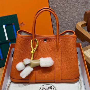 Hermes Garden Party 30/36cm Bag in Togo Leather 93 Orange 2025(Handmade) (XX-25102301)
