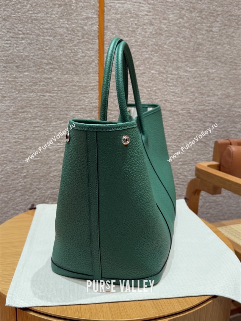 Hermes Garden Party 30/36cm Bag in Togo Leather U4 Vert Vertigo Green 2025(Handmade) (XX-25102302)