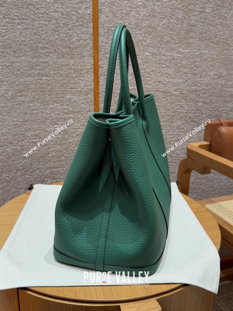 Hermes Garden Party 30/36cm Bag in Togo Leather U4 Vert Vertigo Green 2025(Handmade) (XX-25102302)