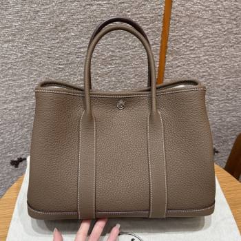 Hermes Garden Party 30/36cm Bag in Togo Leather Etoupe 2025(Handmade) (XX-25102303)