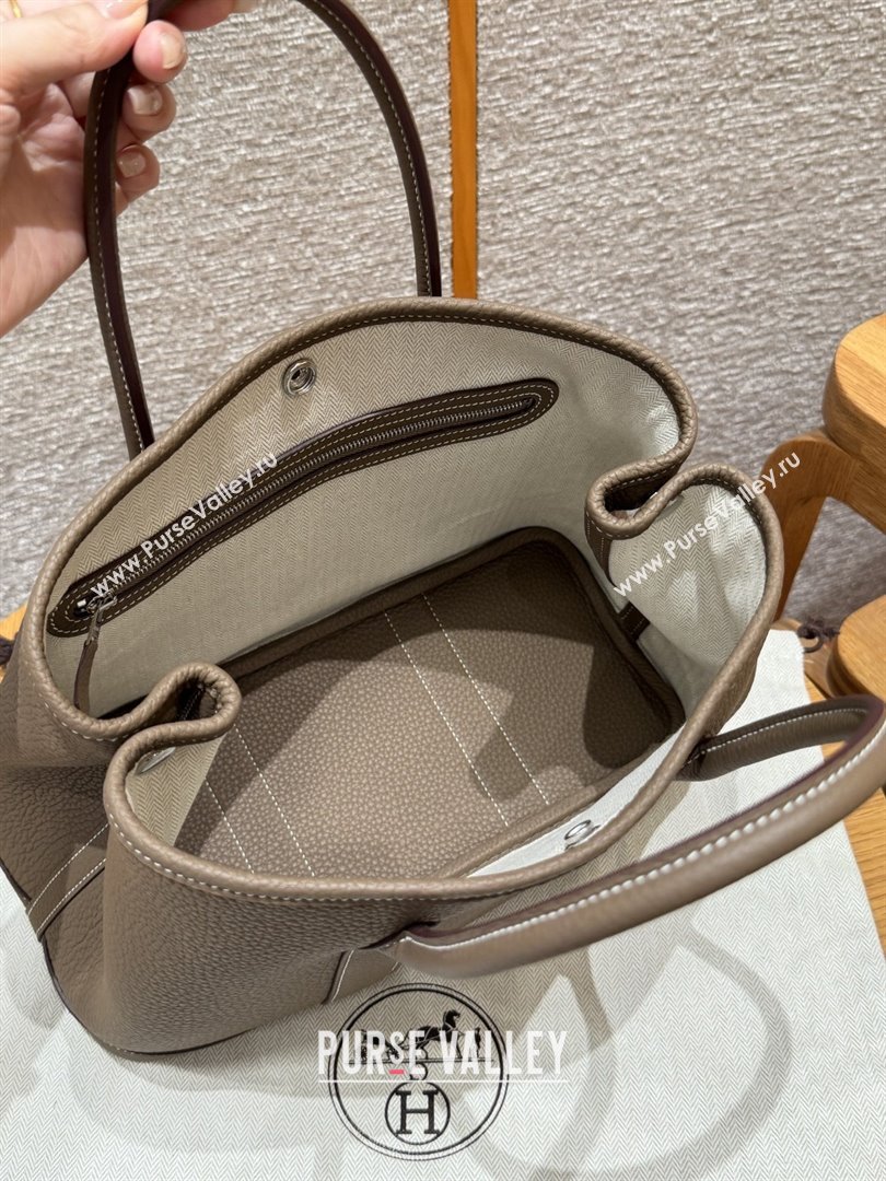 Hermes Garden Party 30/36cm Bag in Togo Leather Etoupe 2025(Handmade) (XX-25102303)