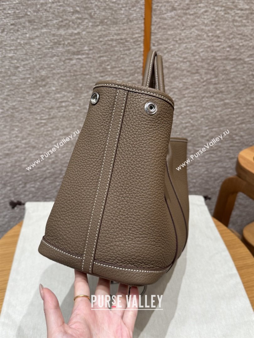 Hermes Garden Party 30/36cm Bag in Togo Leather Etoupe 2025(Handmade) (XX-25102303)