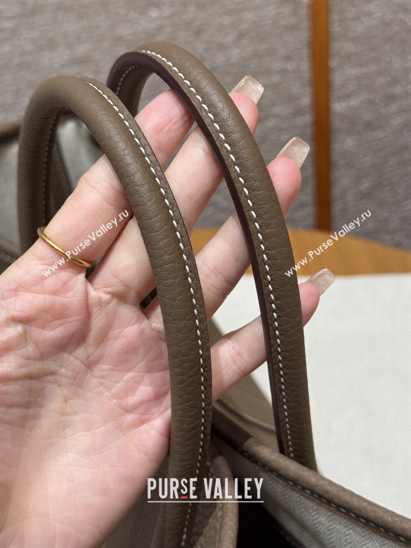 Hermes Garden Party 30/36cm Bag in Togo Leather Etoupe 2025(Handmade) (XX-25102303)