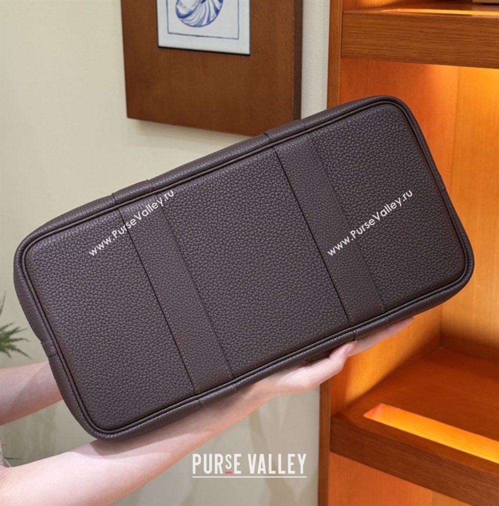 Hermes Garden Party 30/36cm Bag in Togo Leather Rouge Sellier Deep Red 2025(Handmade) (XX-25102304)