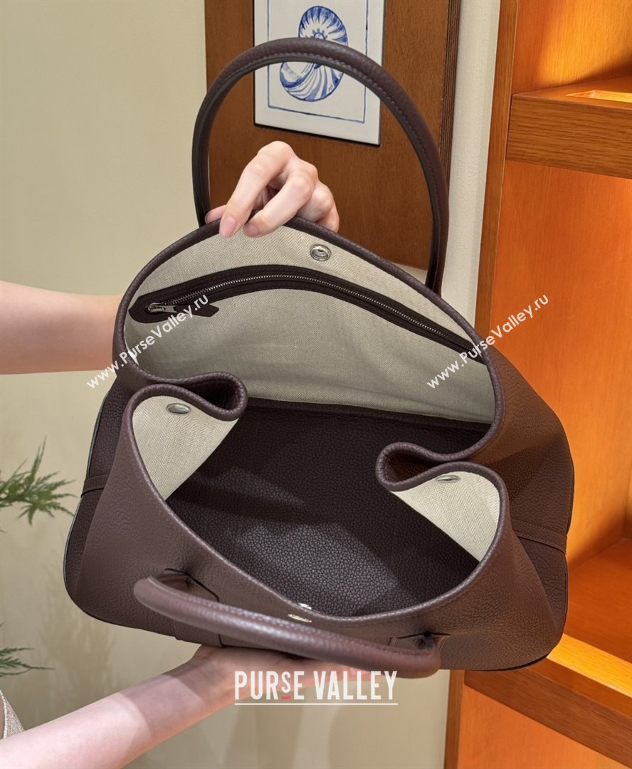 Hermes Garden Party 30/36cm Bag in Togo Leather Rouge Sellier Deep Red 2025(Handmade) (XX-25102304)