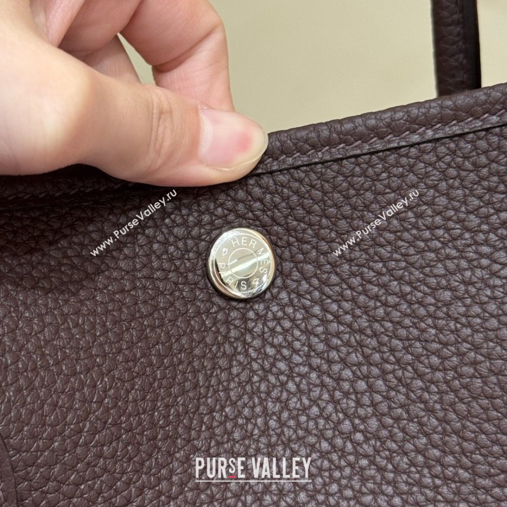 Hermes Garden Party 30/36cm Bag in Togo Leather Rouge Sellier Deep Red 2025(Handmade) (XX-25102304)