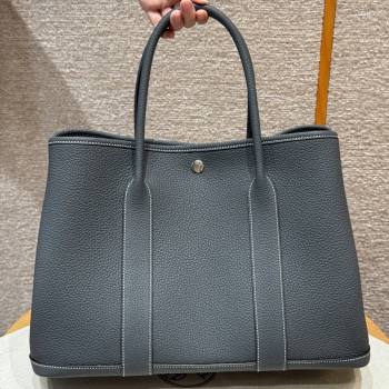 Hermes Garden Party 30/36cm Bag in Togo Leather Ardoise Grey 2025(Handmade) (XX-25102305)