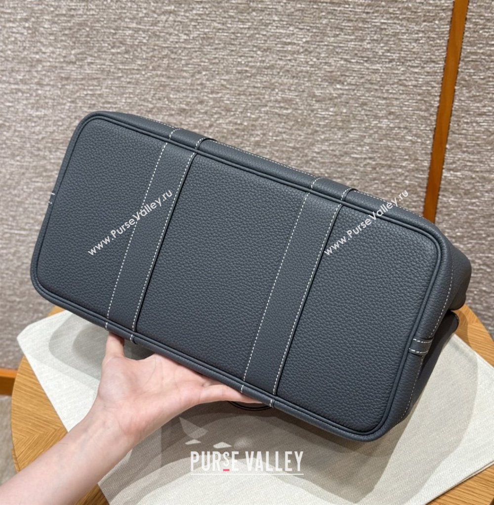 Hermes Garden Party 30/36cm Bag in Togo Leather Ardoise Grey 2025(Handmade) (XX-25102305)