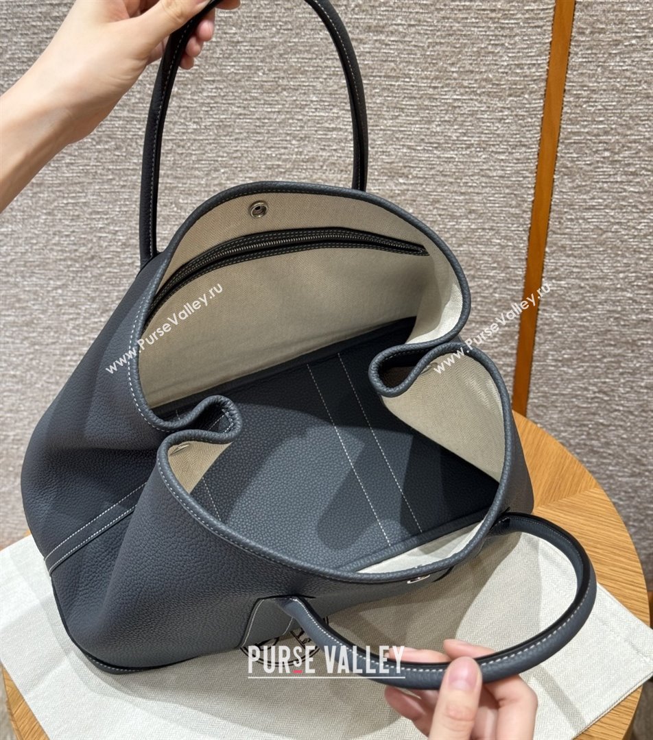 Hermes Garden Party 30/36cm Bag in Togo Leather Ardoise Grey 2025(Handmade) (XX-25102305)