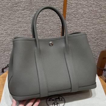 Hermes Garden Party 30/36cm Bag in Togo Leather Gris Meyer Cloud Grey 2025(Handmade) (XX-25102306)