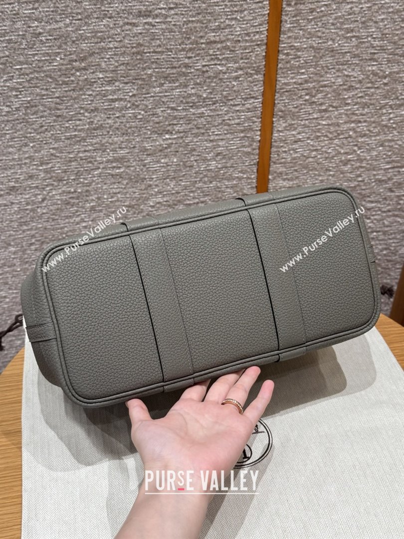 Hermes Garden Party 30/36cm Bag in Togo Leather Gris Meyer Cloud Grey 2025(Handmade) (XX-25102306)
