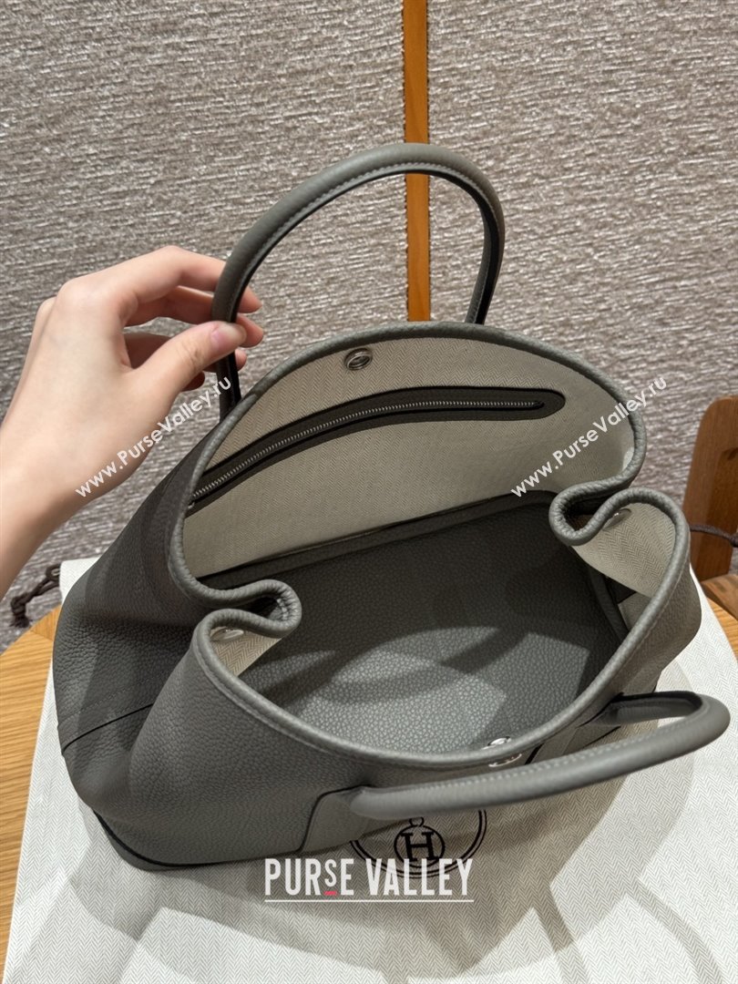 Hermes Garden Party 30/36cm Bag in Togo Leather Gris Meyer Cloud Grey 2025(Handmade) (XX-25102306)