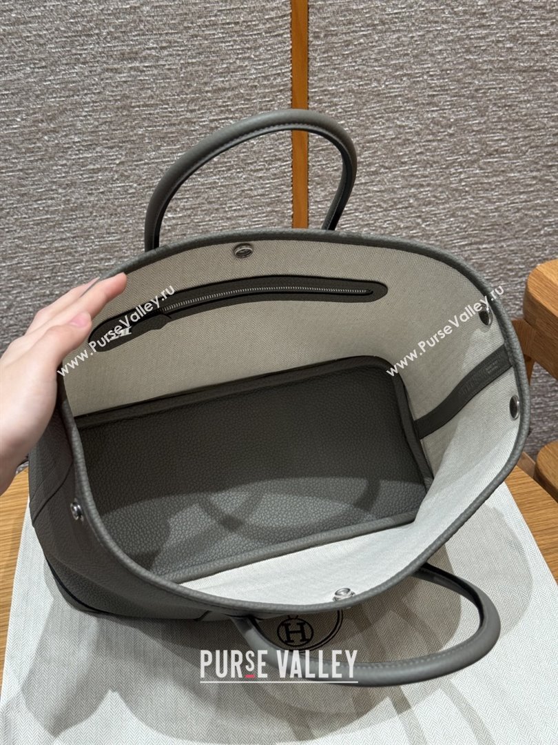 Hermes Garden Party 30/36cm Bag in Togo Leather Gris Meyer Cloud Grey 2025(Handmade) (XX-25102306)
