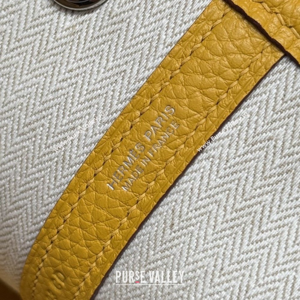 Hermes Garden Party 30/36cm Bag in Togo Leather Jaune Amber Yellow 2025(Handmade) (XX-25102307)