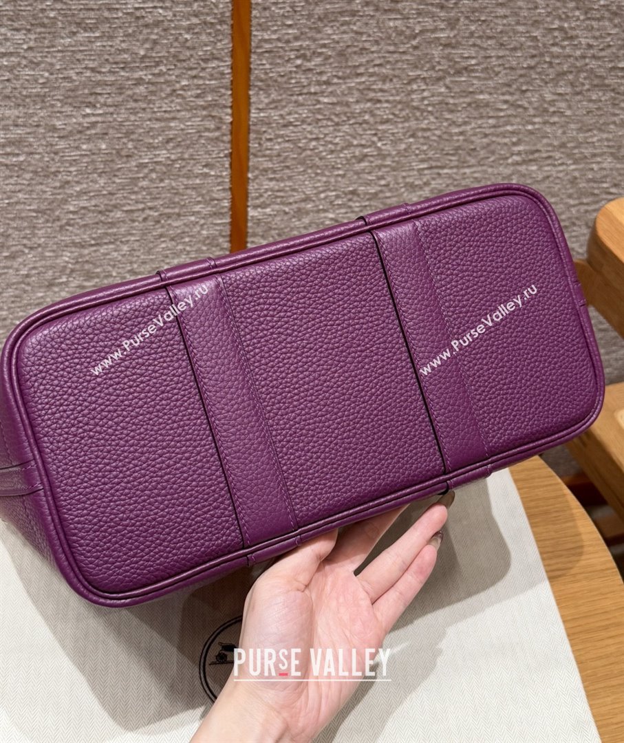 Hermes Garden Party 30/36cm Bag in Togo Leather Anemone Purple 2025(Handmade) (XX-25102309)