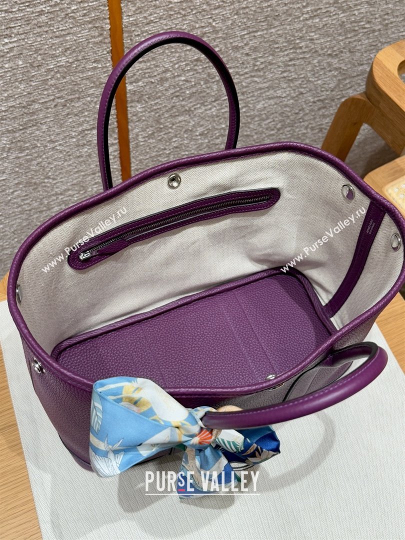 Hermes Garden Party 30/36cm Bag in Togo Leather Anemone Purple 2025(Handmade) (XX-25102309)