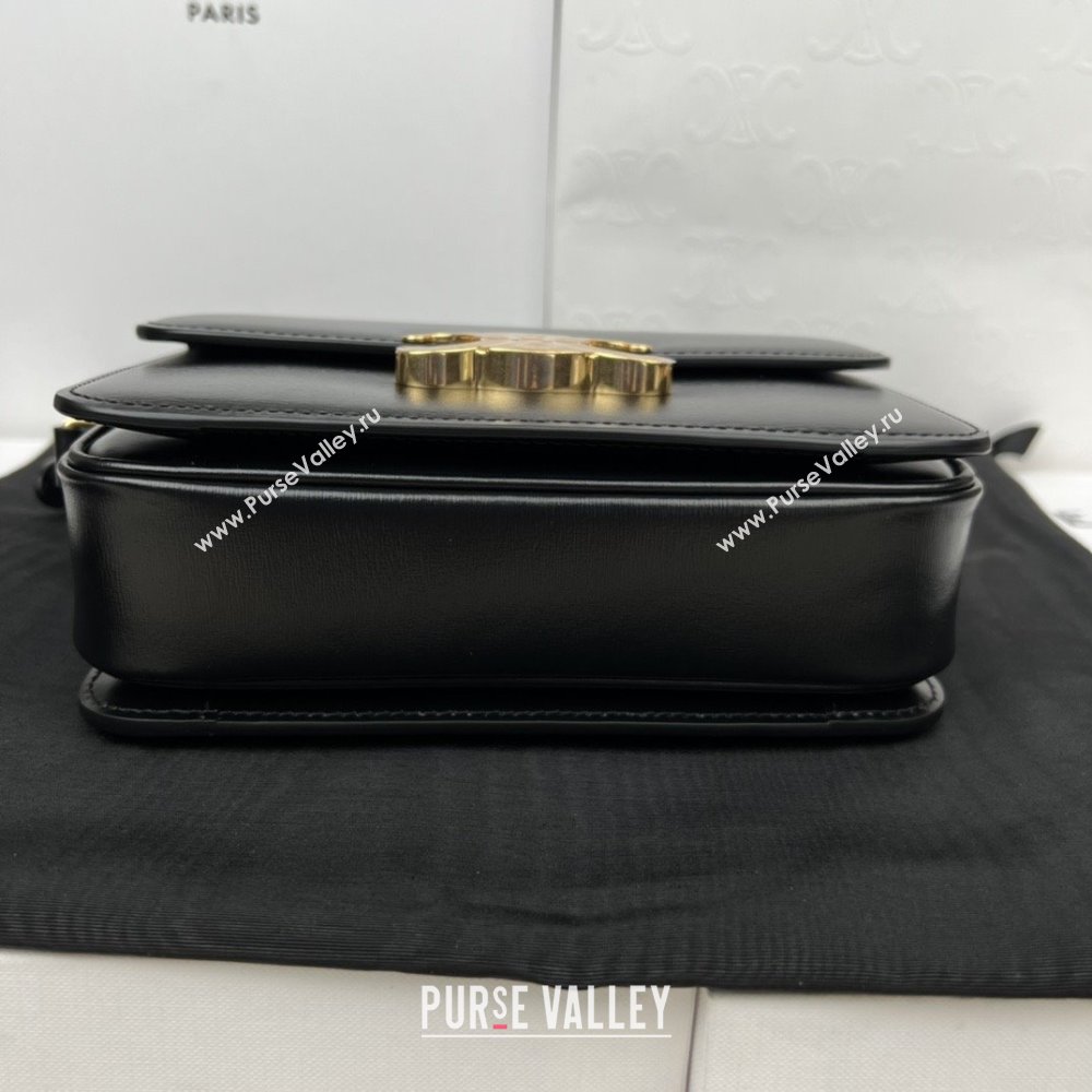 Celine Teen Triomphe Bag in Shiny Calfskin 188423 Black 2025 (JXG-25102302)