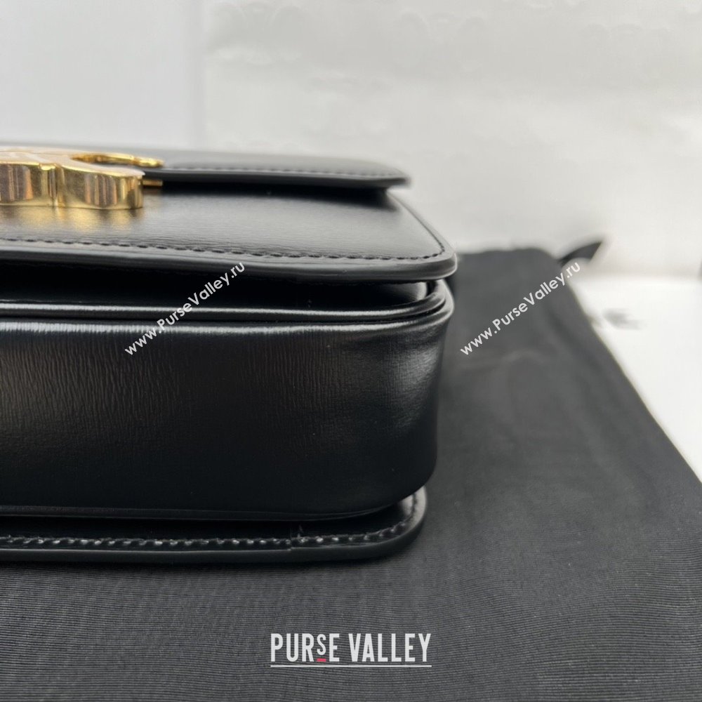 Celine Teen Triomphe Bag in Shiny Calfskin 188423 Black 2025 (JXG-25102302)