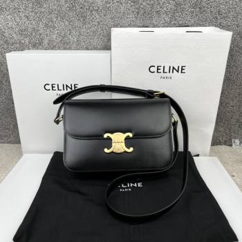 Celine Classique Triomphe Bag in Shiny Calfskin 187363 Black 2025 (JXG-25102301)