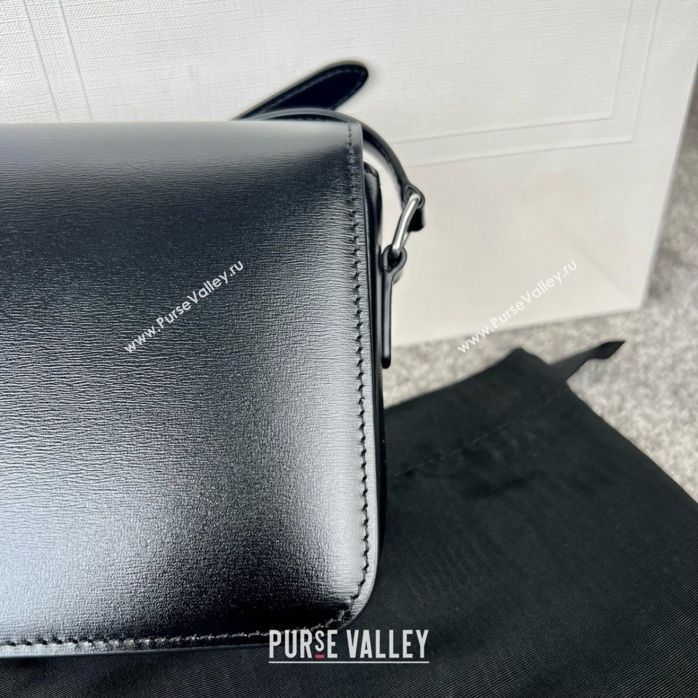 Celine Teen Triomphe Bag in Shiny Calfskin 188423 Black/Silver 2025 (BL-25102423)