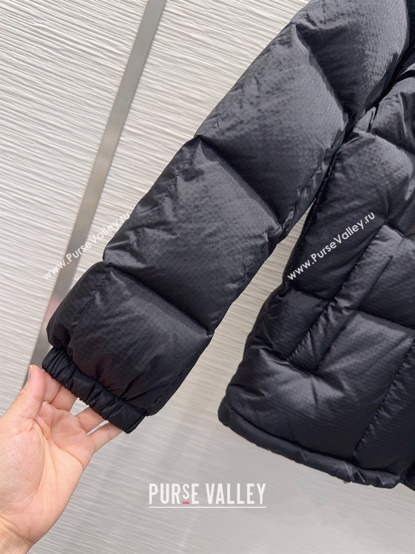 Louis Vuitton Monogram Accent Pillow Puffer Down Jacket LV102510 Black 2025 (Q-25102910)