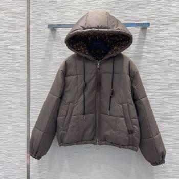 Louis Vuitton Cotton-padded Jacket LV102504 Grey 2025 (Q-25102804)