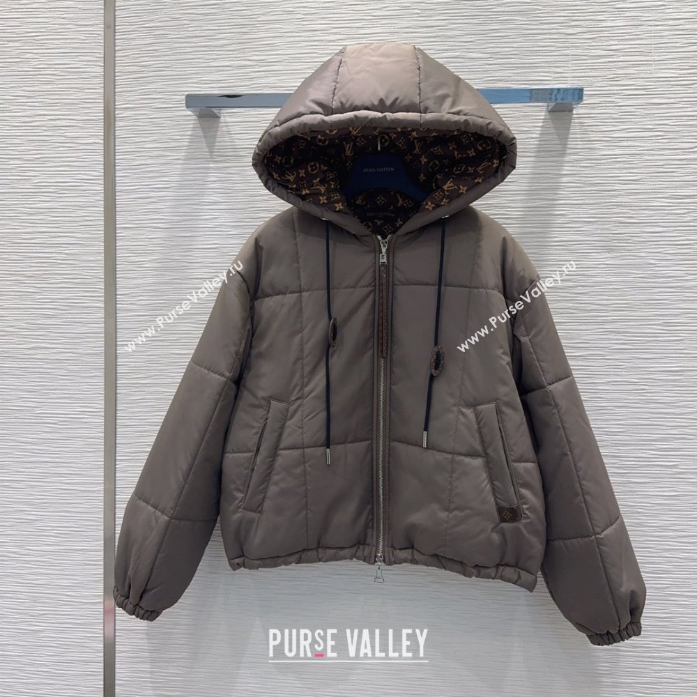 Louis Vuitton Cotton-padded Jacket LV102504 Grey 2025 (Q-25102804)